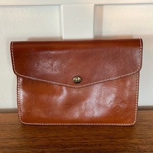 Patricia Nash leather envelope clutch